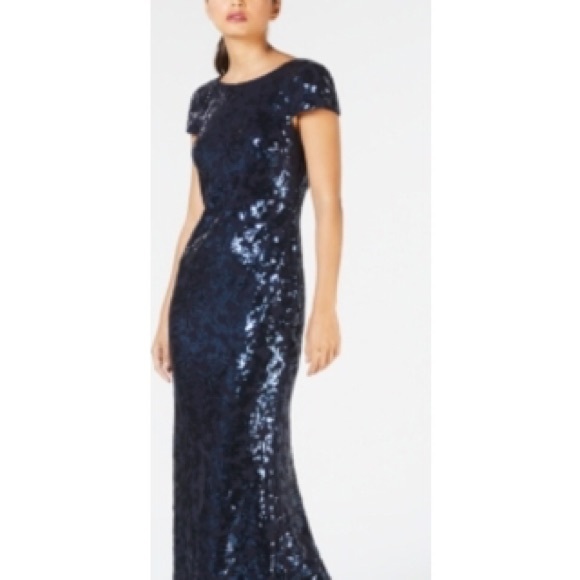 Calvin Klein Dresses & Skirts - Calvin Klein Sequin Cowl Back Gown